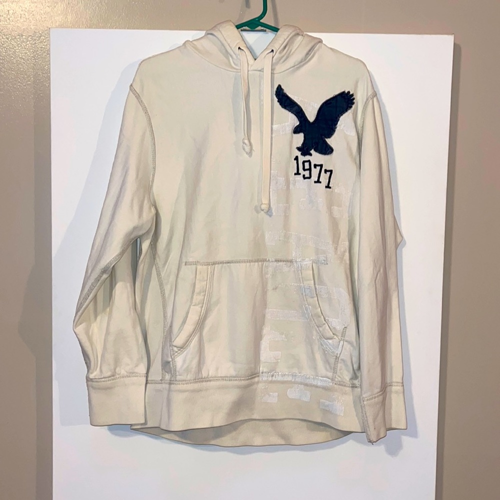 American Eagle Outfitters Classic Fit Men’s Hoodie Size Large Off-white